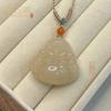 Colgante de Jade Afgano Natural Maitreya para Mujer Imitación Jade Hetian Jade Qingshui Colgante Collar Pequeño Buda Colgante de Jade