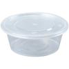 Tazón para Sopa 300-1000ml Caja Redonda de Embalaje Lonchera para Llevar Desechable de Plástico de Grado Alimenticio para el Hogar con Tapa