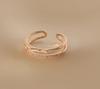 Anillo Lazo Pequeño Diamante Flash para Mujer Nicho Lujo Ligero Micro-incrustado Zircón Lazo Anillo para Dedo Chapado en Plata de Ley Ajustable Moda