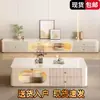 Mueble de TV de madera maciza para sala de estar, nuevo modelo 2026, diseño moderno y minimalista, mueble de pie, nueva mesa de centro, soporte de TV