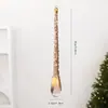 Colgante de decoración navideña mascota transparente lazo artificial reno navideño campana lazo decoración de árbol de Navidad