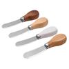 Cuchillo de mantequilla de acero inoxidable con mango de madera, cuchillo para queso, espátula para mermelada, cuchillo para queso doméstico, Yangjiang