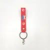 Nuevo llavero cuerda de goma blanda colgante de bolsa accesorios cuerda de cuero lindo llavero de pvc cuerda de goma blanda venta al por mayor