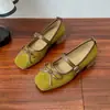 Zapatos de Salón Bajos Franceses con Lazo Boca Baja para Mujer 2026 Nuevos Primavera Otoño Suela Suave Con Falda Ballet Mary Jane Zapatos de Mujer