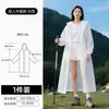 Impermeable de Eva Engrosado, No Desechable, Impermeable Grueso para Exteriores, Impermeable Largo de una Pieza para Adultos, para Senderismo, Cubre Todo el Cuerpo