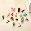 Moda Europea y Americana Estilo Vacaciones de Verano Concha Corazón Multi-elemento Colgante DIY Chapado en Oro de 18K Versátil Accesorios Dopamina