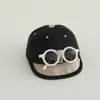 Óculos de Sol Chapéu da Moda Tendência Cool para Bebês Meninas Estilo Coreano Chapéu de Beisebol com Aba Macia para Bebês Meninos Outono e Inverno Novo Estilo