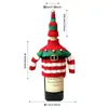 Decoración navideña transfronteriza, ropa tejida, fundas para botellas de vino, fundas de vino para cocina y restaurante, decoraciones de champán, decoración de ambiente de fiesta
