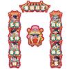 2026 Ano Novo do Festival da Primavera Ano do Cavalo Decoração de Porta Dístico de Primavera Casa Design Original Adesivo de Porta Dístico de Ano Novo Estampagem a Ouro
