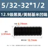 Tornillos de Fijación con Cabeza Avellanada Estándar Británico y Americano Grado 12.9, Tornillos Sin Cabeza de Allen, Tornillos de Fijación para Máquina 2 # 4 # 1/4