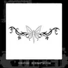 Adesivos de Tatuagem Populares Bg Herbais Transfronteiriços com Desenhos de Asa e Borboleta para Braços e Pulsos, Adesivos Personalizados da Moda, Atacado da Fonte