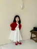 Primavera 2026 Ropa Nueva para Niños Estilo Coreano Ropa para Niños Suéter Cardigan de Punto Color Sólido para Niñas Suéter Delgado de Primavera