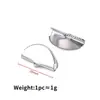 Aço Inoxidável Semicircular Fivela de Cavalo Pulseira Clipe de Corda Colar Brincos Clipe de Acabamento para Fita Acessórios para Joias DIY Material