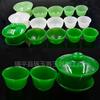 Venta al por mayor de fábrica cuenco de jade de alta imitación puesto de té de imitación de jade 10 yuanes jade corriendo Jianghu suministro primario