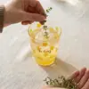 Vaso de Agua de Vidrio, Taza de Té, Vaso de Borosilicato Alto para Uso Doméstico, Nuevo Modelo 2026, Vaso de Jugo de Alto Valor Estético para Mujeres