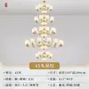 Lámpara de araña de cobre y jade para casas dúplex, sala de estar de villa de estilo chino nuevo, espacio de entrepiso, casa de autoconstrucción, lámparas de iluminación de Zhongshan