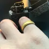 Anillo Auténtico Fire-Gold Dorado No Desvanecible Estilo de Tienda Mismo Estilo Oro Arena Antigua Brillante Mismo Color por Dentro y por Fuera