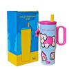 Taza Termo de Estilo Nuevo para Niñas, Vaso de Agua de Aspecto Elegante, Gigante de Acero Inoxidable, Vaso Gigante de Gran Capacidad, Vaso Térmico al por Mayor