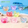 Par de cangrejos creativos en miniatura que brillan en la oscuridad, accesorios decorativos 3D DIY de bolsa sorpresa, adornos de escritorio en miniatura