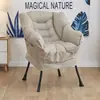 Sillón individual perezoso, silla de computadora para dormitorio universitario, sofá pequeño cómodo para balcón, reclinable suave para dormitorio con respaldo