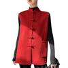 22 Chalecos de Lana Pura para Otoño e Invierno, Prendas Exteriores de Rebeca Doble Cara, Nuevas Chaquetas Botonadas Retro Estilo Chinoiserie para Mujer