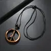 Colar Masculino Símbolo da Paz Resina Tecido à Mão Retro Simples Cadeia para Suéter Área Turística Fornecimento Transfronteiriço Atacado