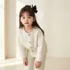 Conjunto de Pijama de Gaze de Algodão de Camada Dupla Classe A para Crianças Meninos e Meninas, Conjunto de Duas Peças para Bebês, Roupas Infantis para Primavera, Outono e Verão, Certificação de Segurança Classe A