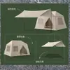 Tienda de campaña inflable para acampar al aire libre, tienda de campaña de apertura rápida sin montaje, tienda de campaña portátil de ocio familiar