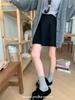 Falda Corta Tejida Plisada Nueva para Exportación Transfronteriza Cintura Alta Línea A Corta Look Adelgazante Cintura Elástica Media Falda Versátil para Mujer