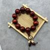 Pulsera de palisandro para hombre, venta al por mayor, de alta densidad, con aceite de cuerno de rinoceronte, hoja pequeña, de palisandro, con cuentas de mano.