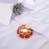 Accesorio único y creativo para manualidades: alfiler de solapa de camelia acrílico, accesorio decorativo versátil para puños de camisa