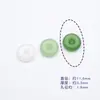 Fivela de Paz Círculo Imitação de Jade de Vidro Pulseira Trançada DIY Acessório de Cabelo Ornamento Pingente Acessório Estilo Chinês