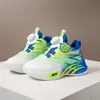 Moda Nueva Primavera y Otoño 2026 Zapatos Deportivos de Malla para Niños Baloncesto Zapatos Transpirables de Moda para Niños Mayores