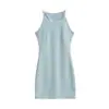 3457- Saia Sexy Estilo Europeu Justa ao Corpo Modeladora 2026 Primavera/Verão Novo Vestido Colete Feminino Cintura Marcada Emagrecedor