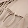 Estilo Nuevo Otoño Europeo y Americano Camisón de Punto Cardigán de Terciopelo de Cristal Pijama para Mujer Venta al por Mayor Bata de Manga Tres Cuartos Cálida y Holgada