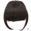 Peluca de Moda Transfronteriza Estilo Europeo y Americano con Flequillo Lateral Flequillo Recto de Aire Cinta de Cabello Individual con Flequillo Lateral Seda de Alta Temperatura