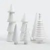 Árvore de Natal de Madeira Personalizada DIY Criativa Colorida Árvore de Natal Decoração de Casa Artesanato de Madeira Enfeites