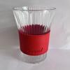 Copo de suco estilo japonês de aparência elegante, vidro anti-escaldante, copo de água com cintura em forma de órgão, xícara de café, padrão vertical, copo de presente