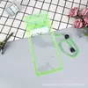 Bolsa impermeable para teléfono móvil sellada para natación de verano, bolsa impermeable de plástico transparente de PVC para flotar en verano con cordón
