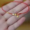 Cuerda Roja para la Mano, Cuerda Fina Trenzada Ruyi para la Mano, Pulsera y Tobillera Tejidas a Mano para Mujer, Moneda del Año Animal, Regalo de Cuerda Roja de la Suerte
