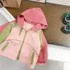 Nueva chaqueta de moda para niños para primavera y otoño, abrigo holgado de manga larga para niñas, prenda exterior de principios de otoño, comercio exterior