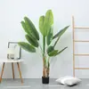 Árvore de simulação planta bonsai planta em vaso shopping center escritório sala de estar decoração flor flor artificial planta verde banana de viajante atacado