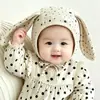 Bonito gorro de bebé para primavera y otoño, gorro fino tipo jersey que cubre la cara para bebés, a prueba de viento y protector de orejas para niños y niñas al salir