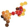 Adhesivos de pared de espejo hexagonal 3D acrílico de alta calidad autoadhesivo Adhesivos de espejo porche sala de estar decoración de pared de fondo pegatinas de protección ambiental