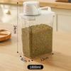 Caja de almacenamiento de granos de alimentos, frasco sellado, frasco de almacenamiento de cocina, frasco de almacenamiento de harina, frijoles, cubo de arroz a prueba de insectos y humedad