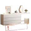 Tocador dormitorio moderno simple cómoda integrada armario de almacenamiento apartamento pequeño escritorio estilo crema tocador retráctil