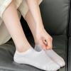 Nuevos Calcetines Casuales Deportivos de Algodón Lycra de Color Sólido con Malla Transpirable Invisible Cómodos para Mujer, Delgados, Combinables, Transpirables