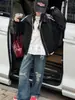 Chaqueta de cuero de otoño para niñas 2026 nuevo estilo coreano casual moderna de celebridad de internet con solapa y cordones para niños mayores