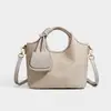 Bolsa tejida de imitación de moda directa de fábrica 2026, bolso de hombro simple y versátil para el trabajo, bolso cruzado para mujer, bolso de cubo de mano