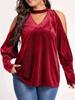 Blusa holgada de manga larga con cuello en V y lentejuelas, nueva moda transfronteriza europea y americana de Amazon 2024